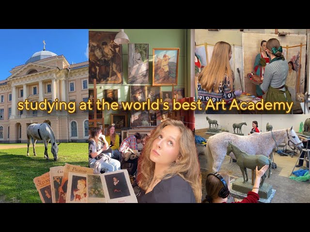 Studying at the world's best Art Academy VLOG painting, sculpting, lectures, spring ball