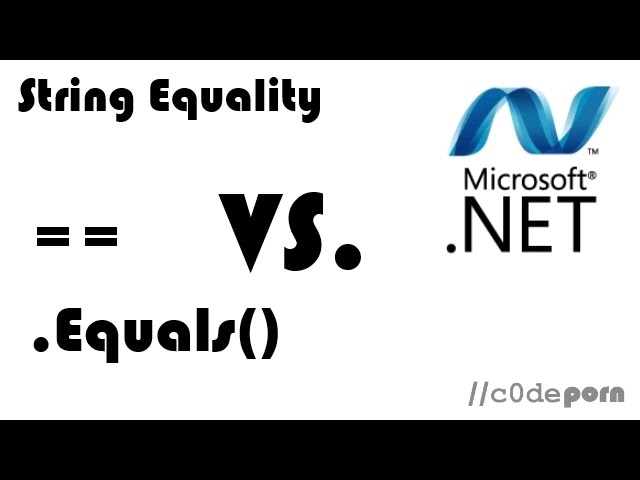 C# String Equality: == vs .Equals()