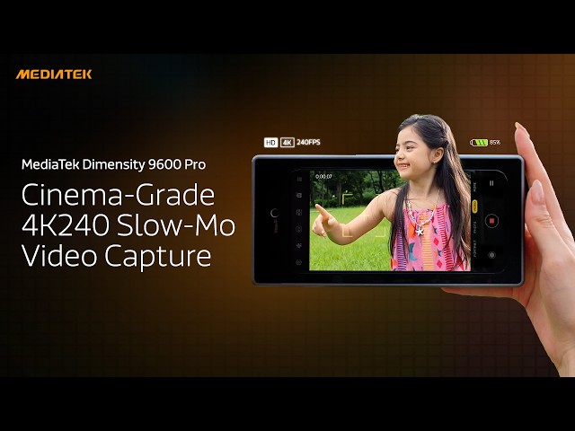 MediaTek Dimensity 9600 Pro - Cinema-Grade 4K240 Slow-Motion Video Capture