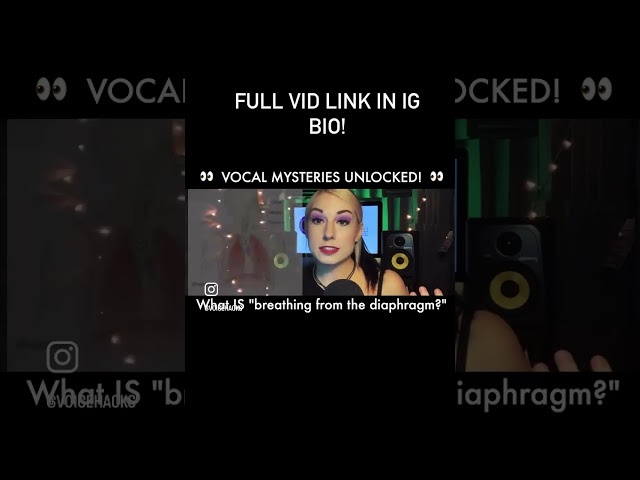 What IS "singing from the diaphragm?" #beltingtechnique #singer #chestvoice