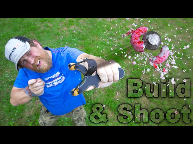 Slingshot Build & Shoot Cereal out of the AIR! | Trick Shot Tuesday Ep. #18
