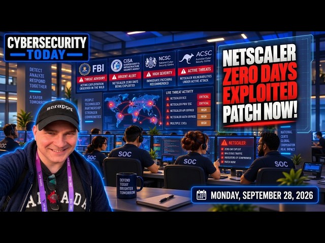 Two new NetScaler zero days exploited, ShinyHunters steals FBI medical files, OpenAI Australia hack