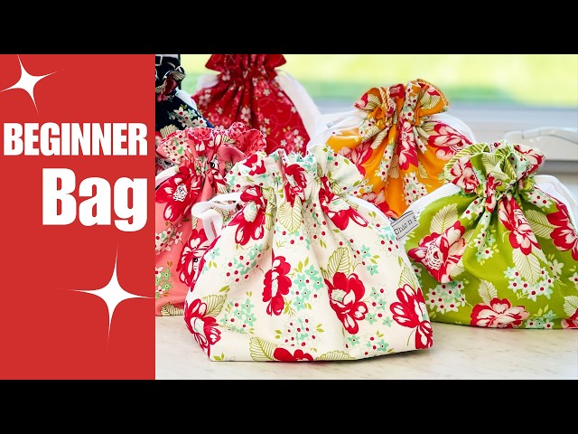 Easy Drawstring Bag Tutorial (Beginner Friendly + Fast!)