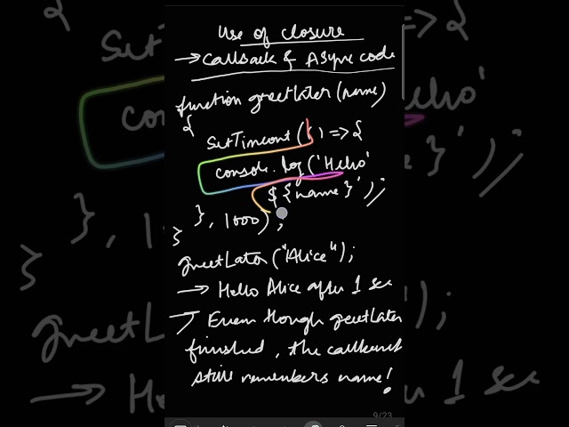 Using closure for callback and async code #tutorial #frontend #programmingtips #learning