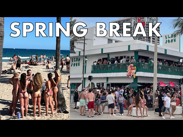 Spring Break Fort Lauderdale 2026 Beach Walk & Bar Crowds