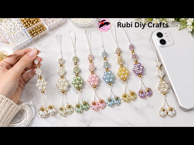I Made These Beautiful Pearl Beaded Phone Charms in 8 Minutes — Sold Them All!
