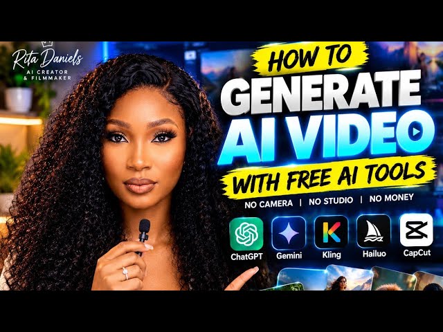 How to Make AI Videos for FREE 🤯 | Easy AI Video Tutorial for Beginners @RitaDanielsAI 