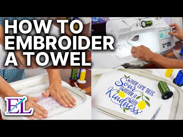 How to Embroider Towels PERFECTLY | Machine Embroidery for Beginners