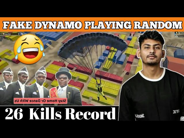 FAKE DYNAMO PLAYING WITH RANDOM SQUAD | PURE FUN | HIGHEST KILL PUBG MOBILE | fake dynamo