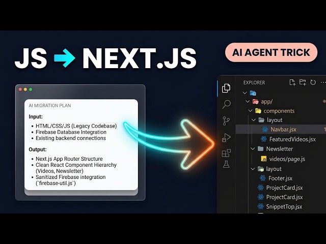 JS to Next.js in Minutes! ChatGPT & Antigravity Agent Prompt Trick (+ Admin UI)