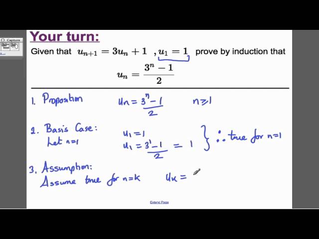 Proof by Induction - Recurrence relations (3) FP1 Edexcel Maths A-Level