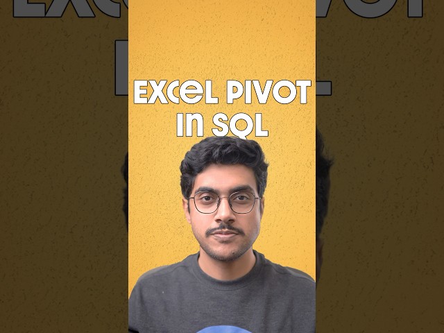 Master SQL PIVOT operator in 50 Seconds or Less #SQL