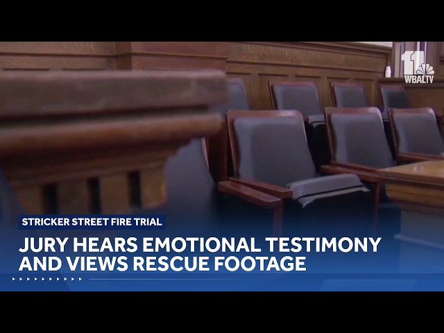 Jury hears emotional testimony and views rescue footage in Stricker Street fire trial