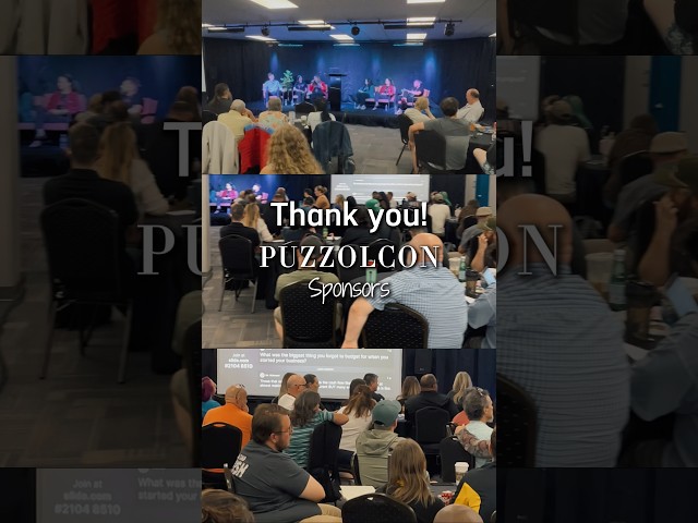 Exciting stuff happening at #PuzzolCon2026 Thank you to our sponsors! #StayTuned