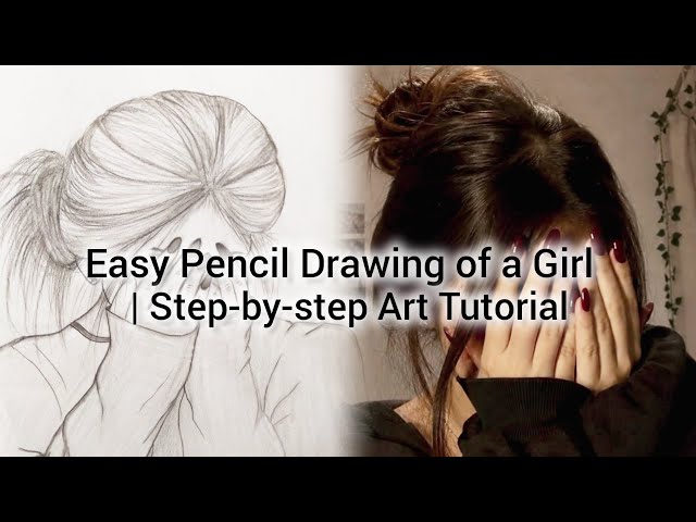 Easy Pencil Drawing of a Girl | Step-by-step Art Tutorial Art sketching easy drawing sketch tutorial
