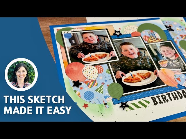 This Scrapbook Sketch Made My Layout SO Much Easier!