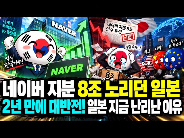 Japan wanted 8 trillion won of Naver's stake, but a massive reversal after 2 years! Why Japan is ...