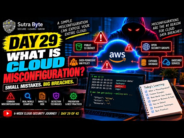 Cloud Misconfiguration Explained 🚨 | AWS Security Risks That Can Cause Data Breaches | Day 29