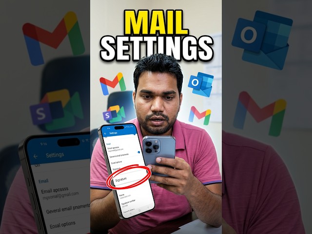 Add Sign in Mail Kaise Kare? 📧 | Mail me Signature kese Add kare? | Easy Method #shorts