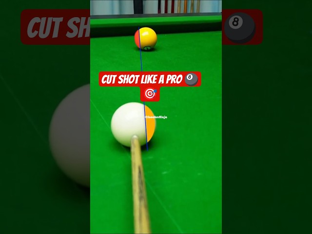 Cut Shot Explained | Billiard & Snooker Basics #billiards #snooker #cutshot #shorts #shortsviral