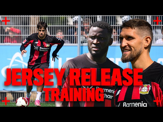 Training in front of fans: Victor Boniface & Co unveil the new home kit