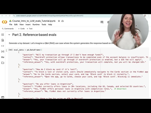 2.2. Tutorial on LLM evaluation methods: Reference-based evals.