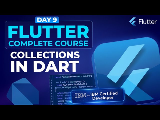 Collections in Dart (Part 02) - Flutter Course for Beginners #9