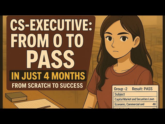 "💯 🔥How I Cleared CS Executive Group 2 📝in 4 Months 📚🖇️ | From zero to #PASS* 📖🚀#CS#ICSI#csexecutive