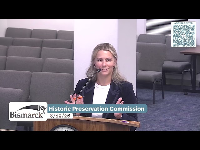 Bismarck Historic Preservation Commission 2026-08-19