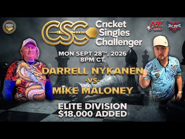 Darrell Nykanen vs Mike Maloney | Season 11 | CSC | Cricket Singles Challenger Series