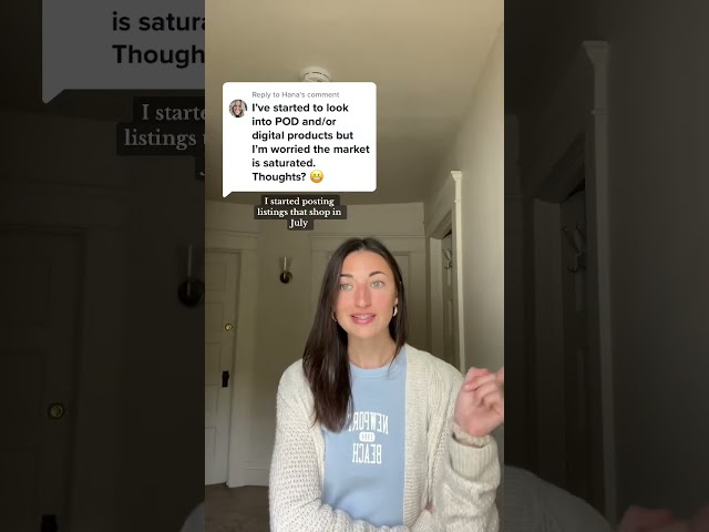 Replying to @Hana Etsy isnt oversaturated - especially if youre using the correct stragegies!!