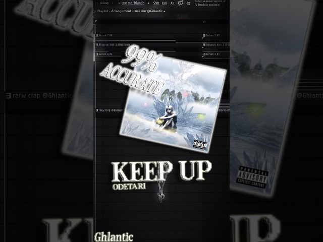 How i remade "KEEP UP" on fl studio.  #odetari #odecore  #flstudio #keepup  #krushclub