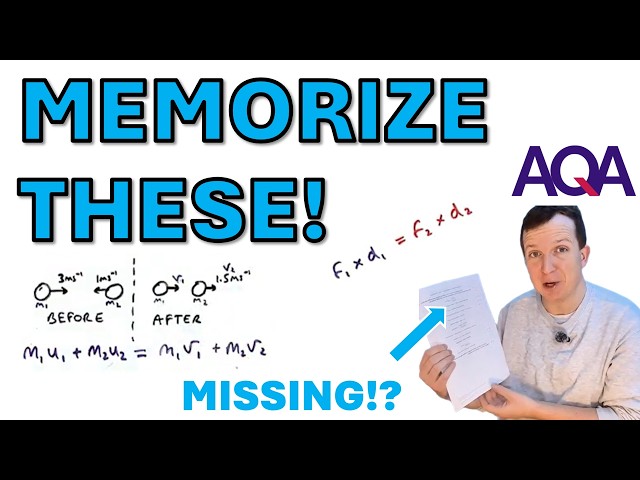 GCSE Physics Equations NOT on the equation sheet