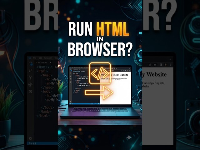 HOW TO RUN HTML WEBSITE IN BROWSER ?