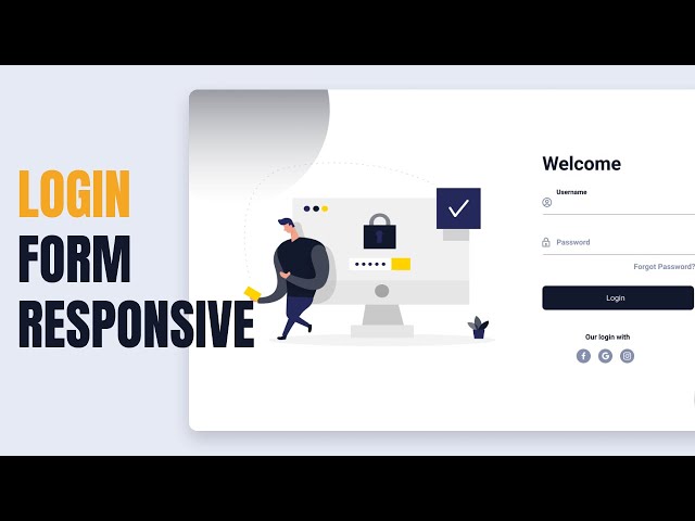 Responsive Animated LOGIN FORM Using HTML CSS & JAVASCRIPT
