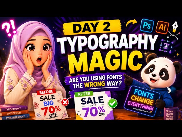 Typography Masterclass Day 2 . @Designsbymehru 