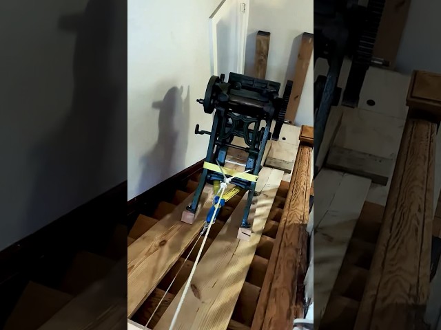 How to move heavy things up the stairs