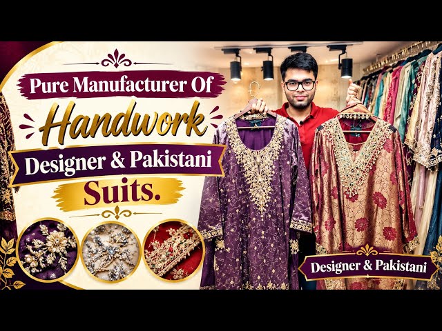 💝Pure Manufacturer Of Handwork Designer & Pakistani Suits - Vandana Selection Surat 💝
