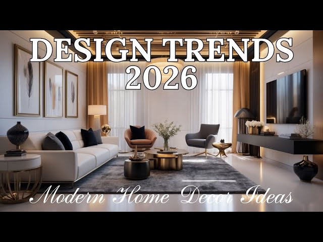 TOP 10 Interior Design Trends for 2026 | Modern Home Decor Ideas You’ll Love