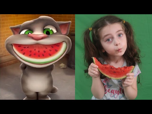 Eva bắt chước mèo TalkingTom (imitate) #bắtchướcmèo #talkingtom #bắtchướcmèotalkingtom