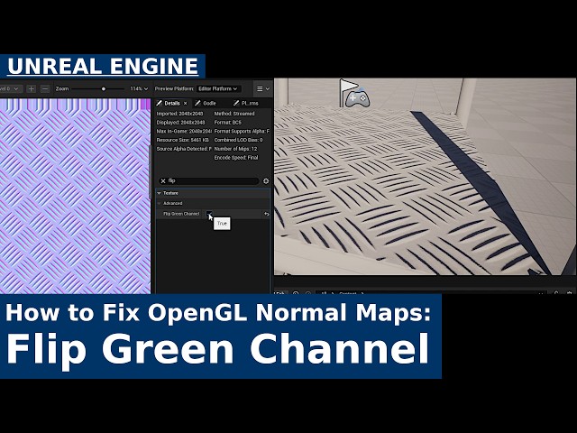 How to Fix OpenGL Normal Maps in Unreal Engine 5 | Flip Green Channel Tutorial
