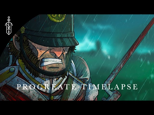 British Soldier // Procreate Timelapse // Concept Art