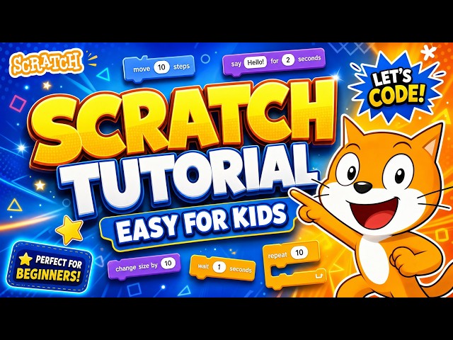How to Build Your First Project in Scratch (Easy Guide) | Easy coding tutorial for kids |