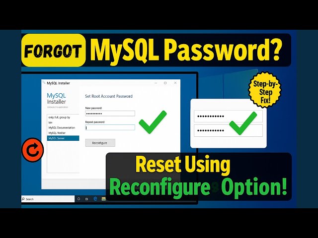 3 Simple Steps to Reset MySQL Password on Windows 2025