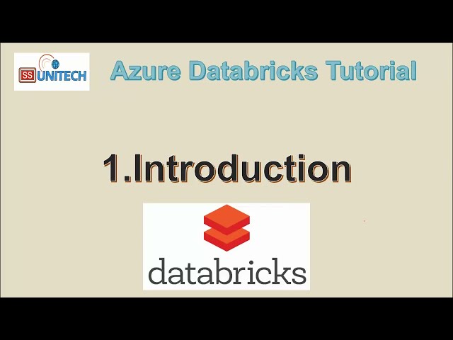 1. Introduction to Azure Databricks | Azure Databricks Tutorial | Azure Databricks for Beginners