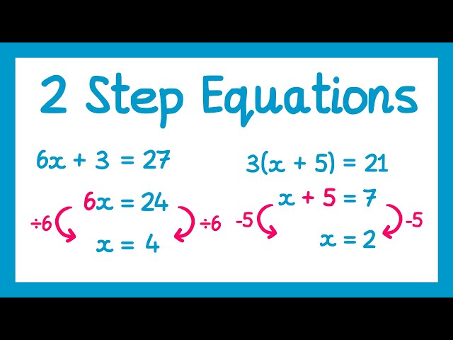 Linear Equations (2 step/Brackets) - GCSE Maths