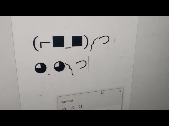 How to open kaomoji in windows computer 