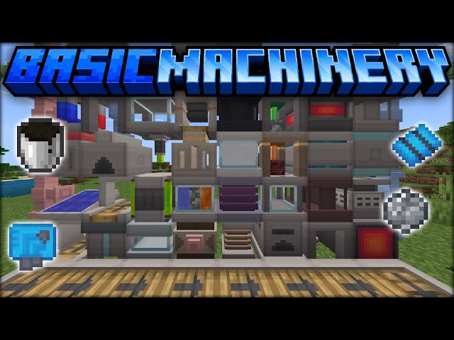 Basic Machinery Full Tutorial Minecraft PE (MCPE) Bedrock Edition Addon