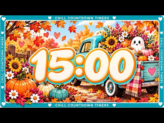 15 Minute Fall Timer | Cozy Autumn Classroom Countdown