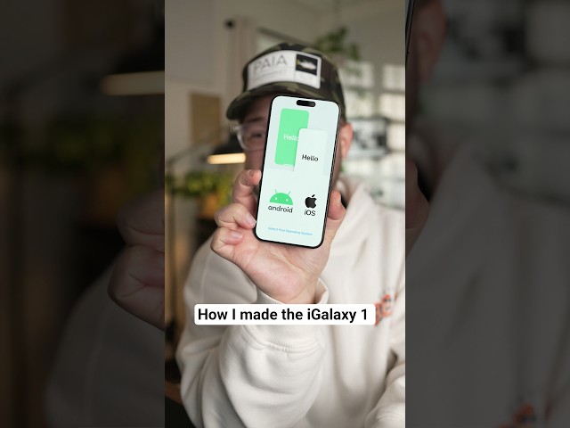 How I made the iGalaxy 1